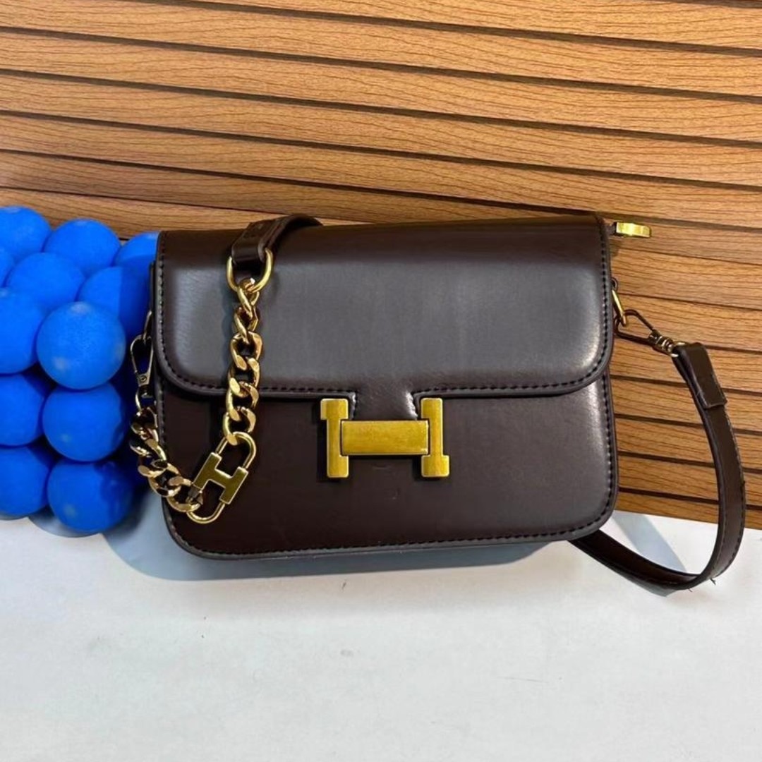 shoulder bag coffee brown color