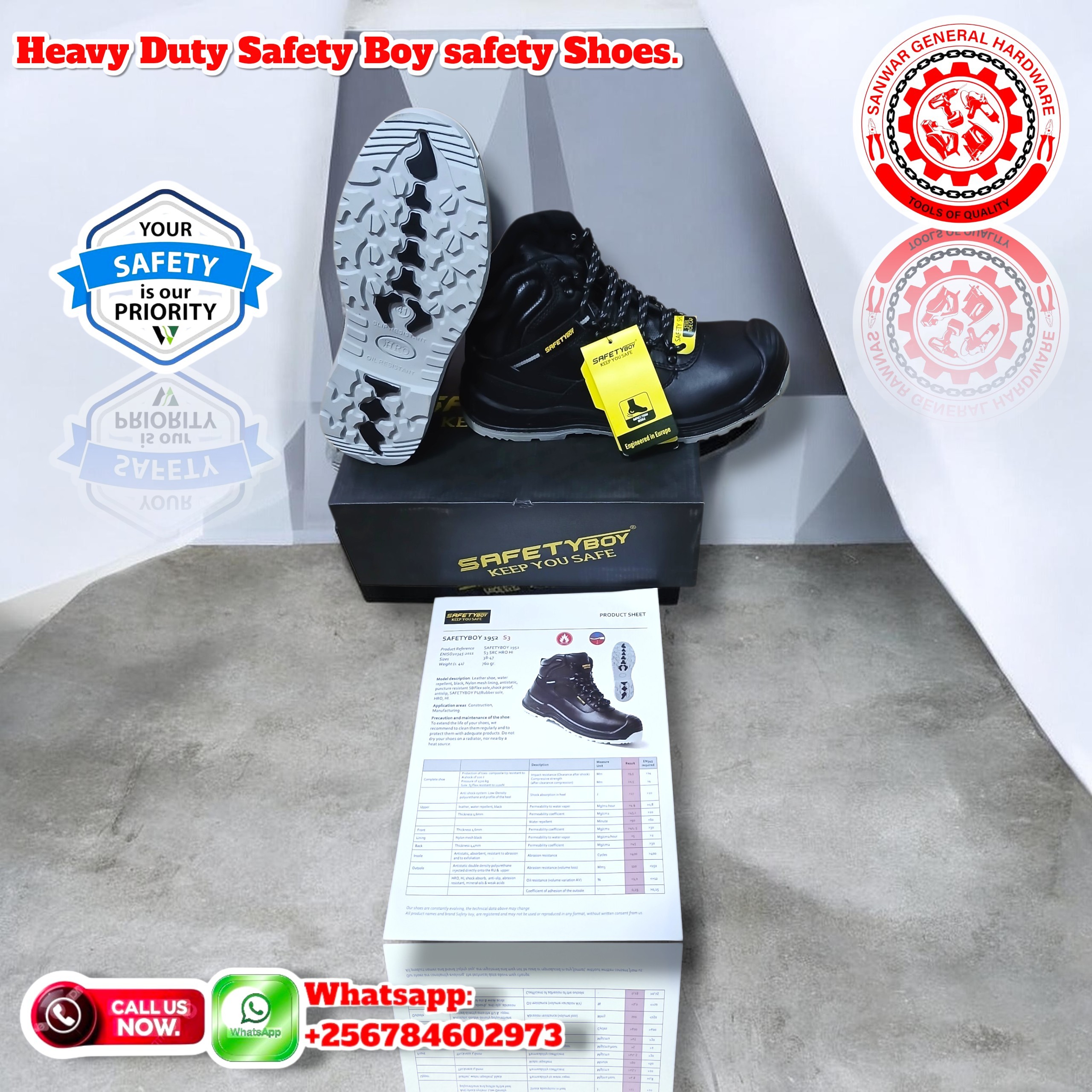 Heavy Duty Safety boys shoes