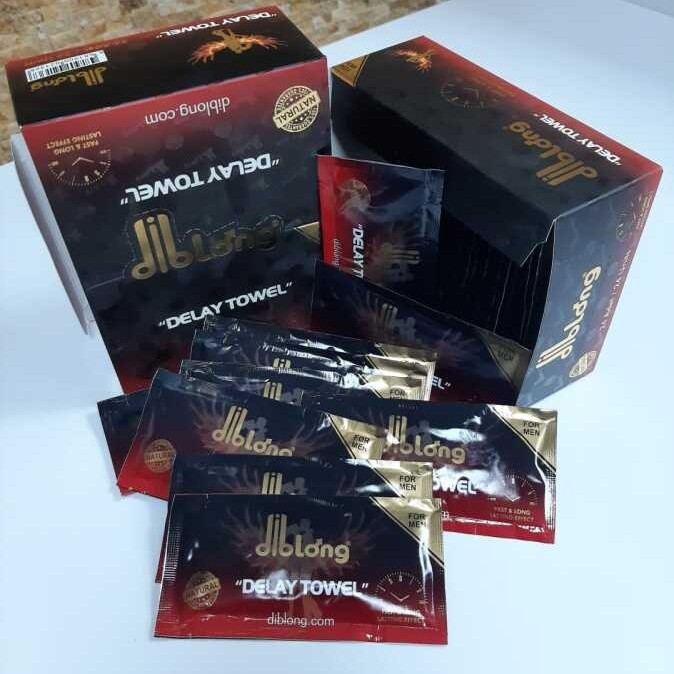 DIBLONG DELAY TOWEL 
1. Treats premature ejaculation
2. Treats erectile dysfunction
3. Increases confidence
4. Boosts libido and desire
5. Improves strong erection
6.  It enables you last longer
