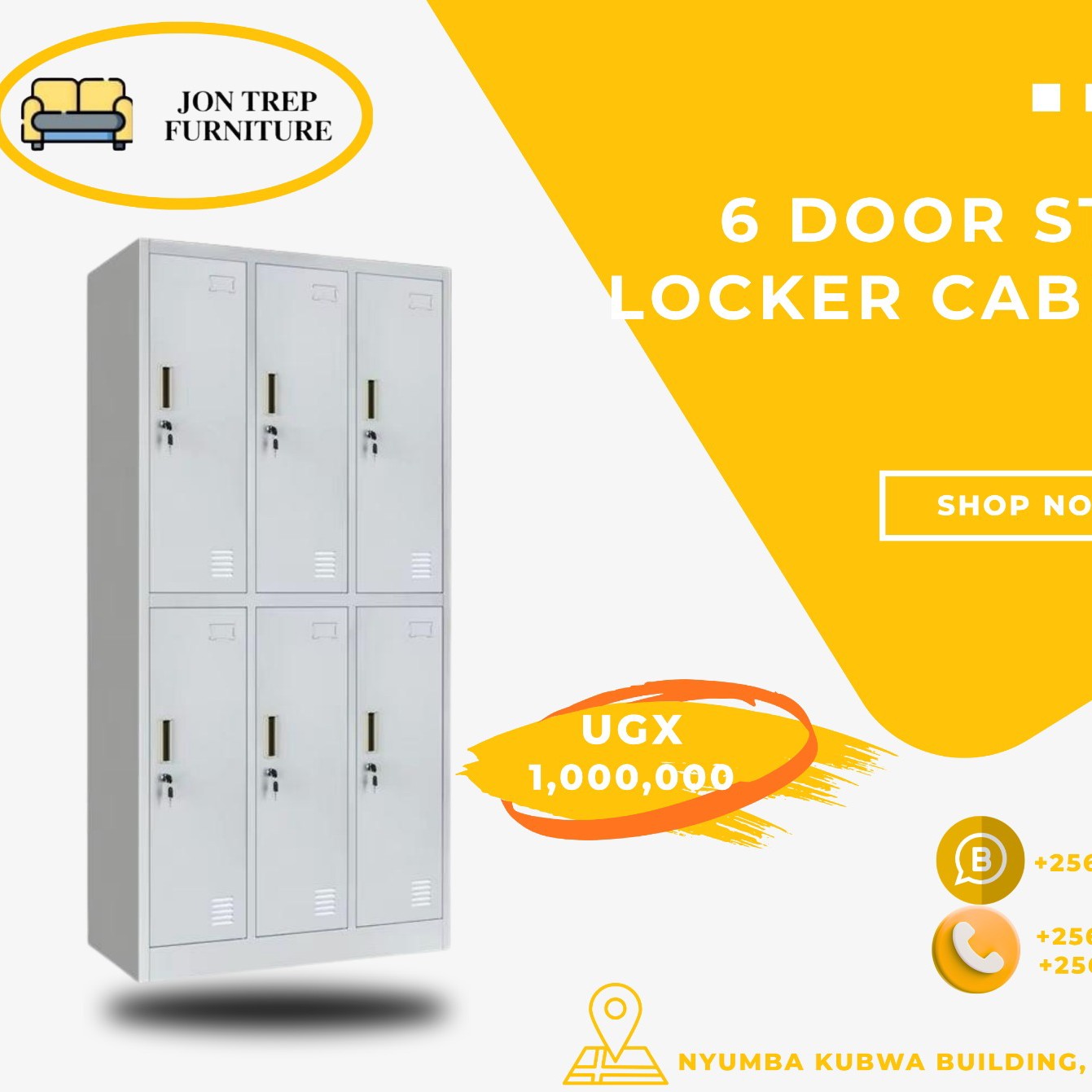 6 door locker cabinet