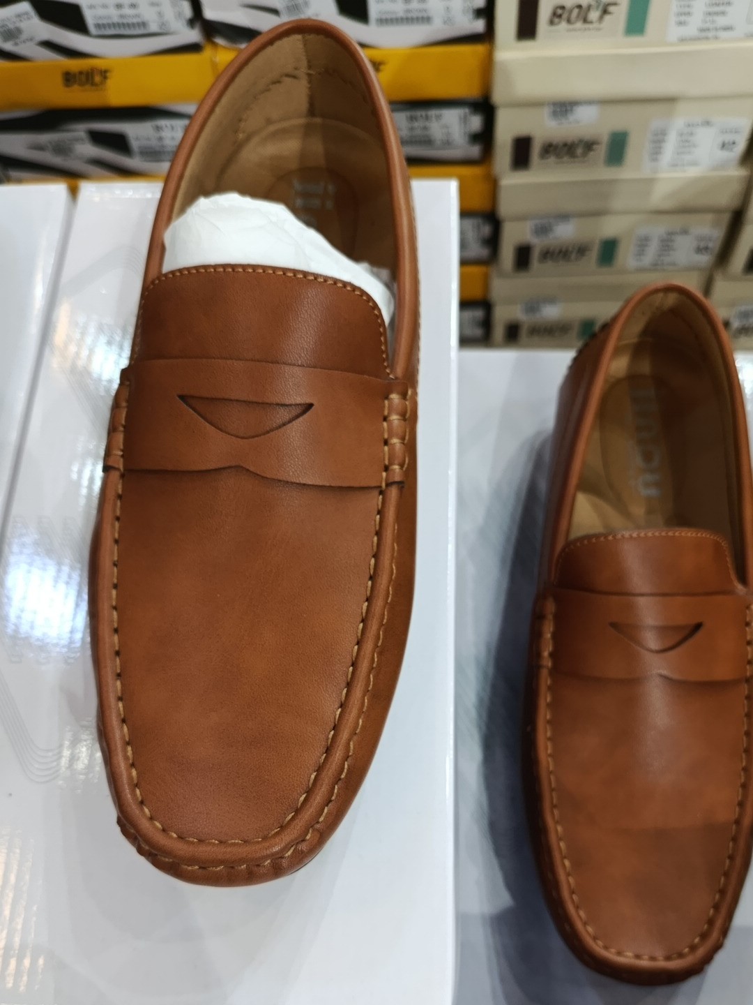 men's shoe leather