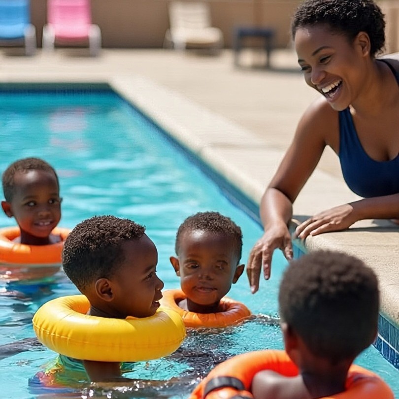 swimming lessons.free for all students