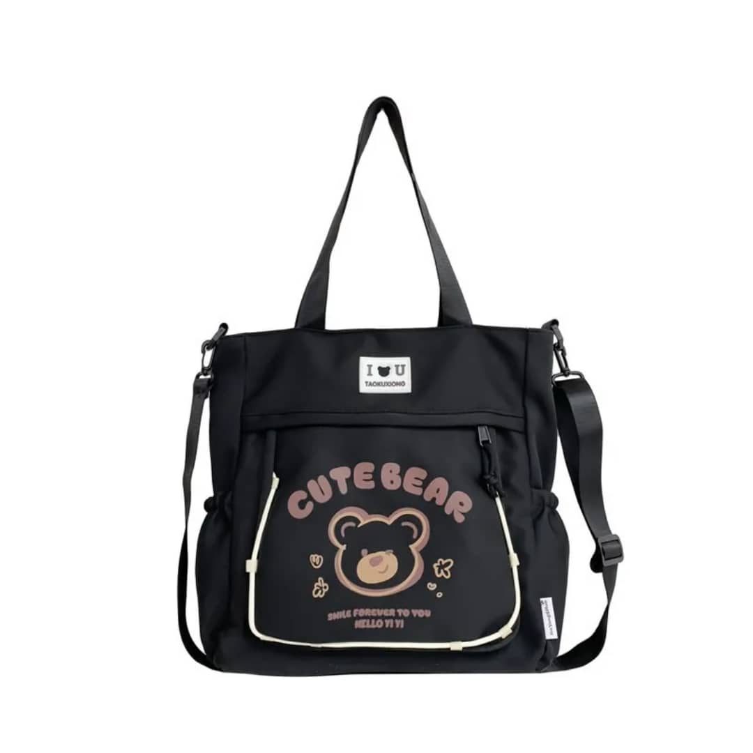totebag black colour with detachable strap