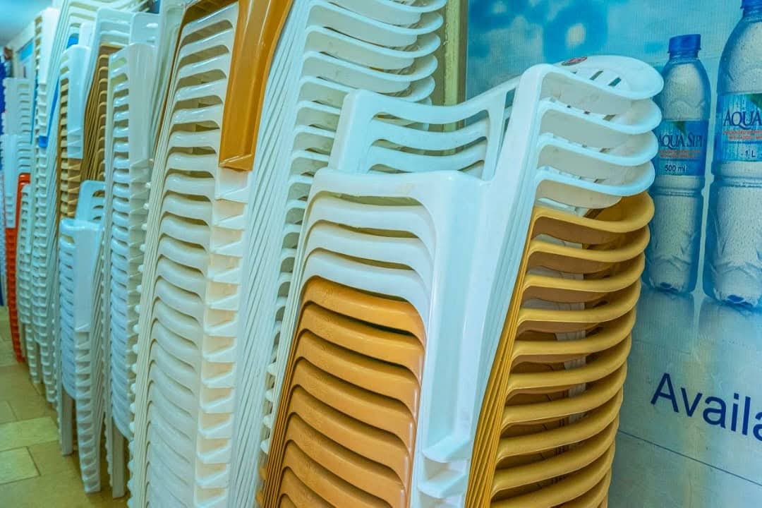 plastic chairs
