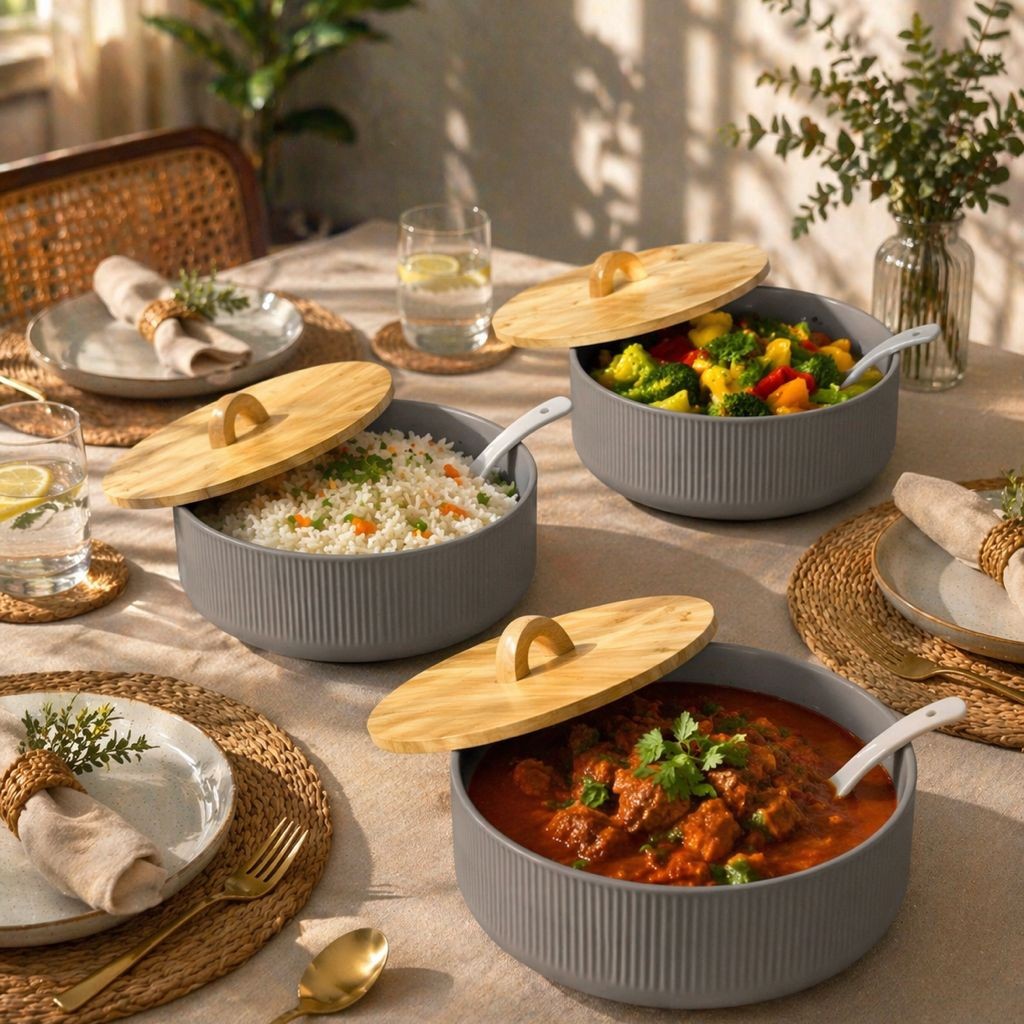 ceramic serving dishes 3pcs