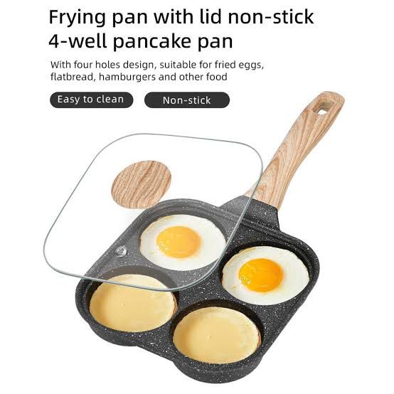 Non-stick pationed flying pan with cover