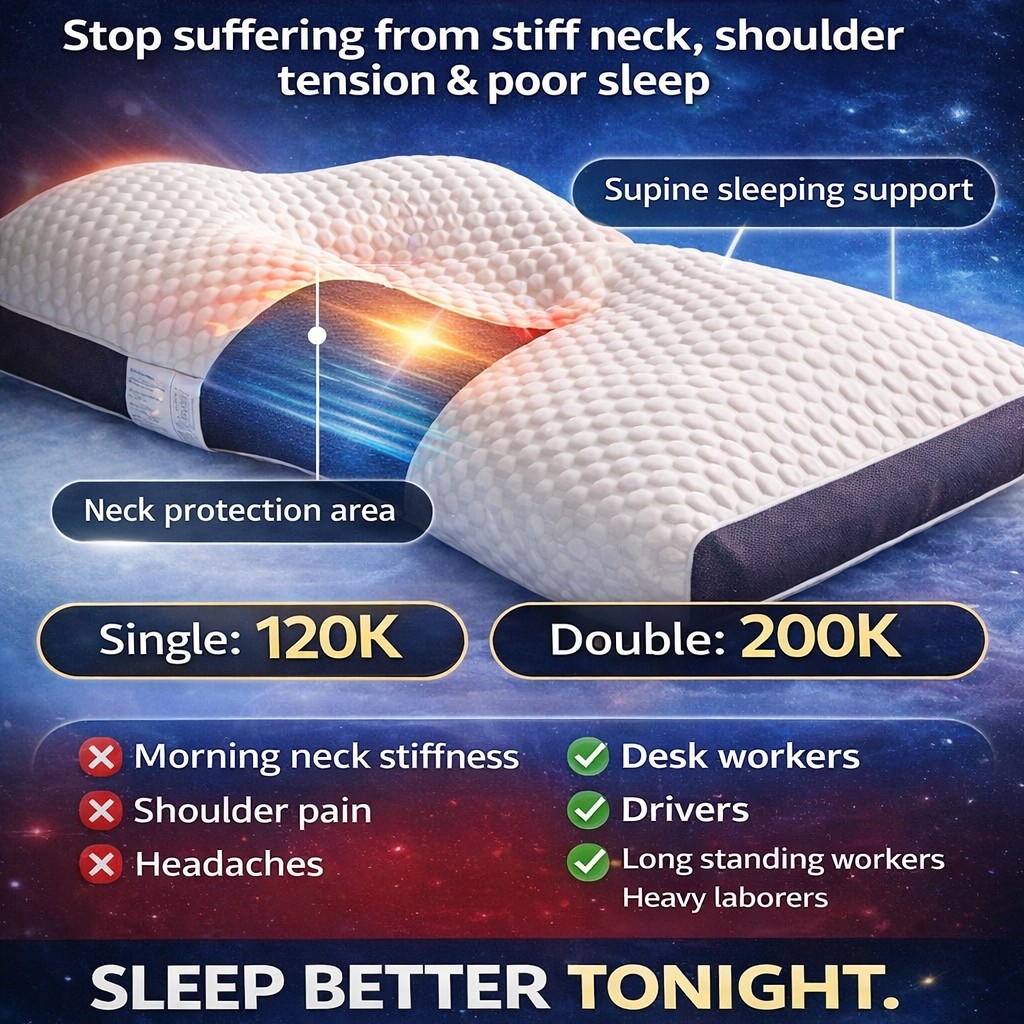 Orthopedic pillows for neck pain and spinal alignment