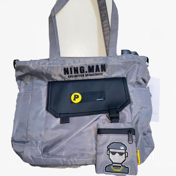 waterproof totebag  for ladies with a durable lining, with a strap.& coin bag