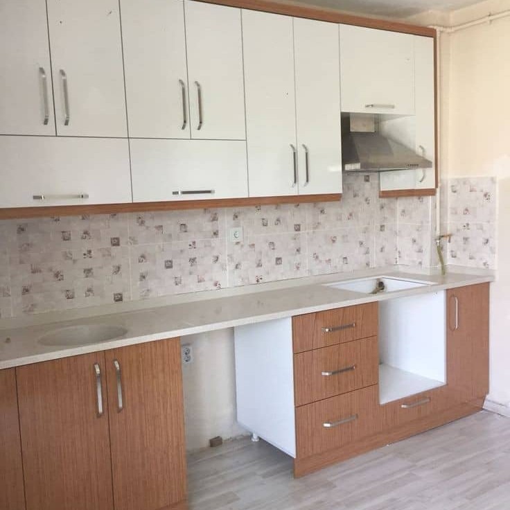 kitchen cabinets.