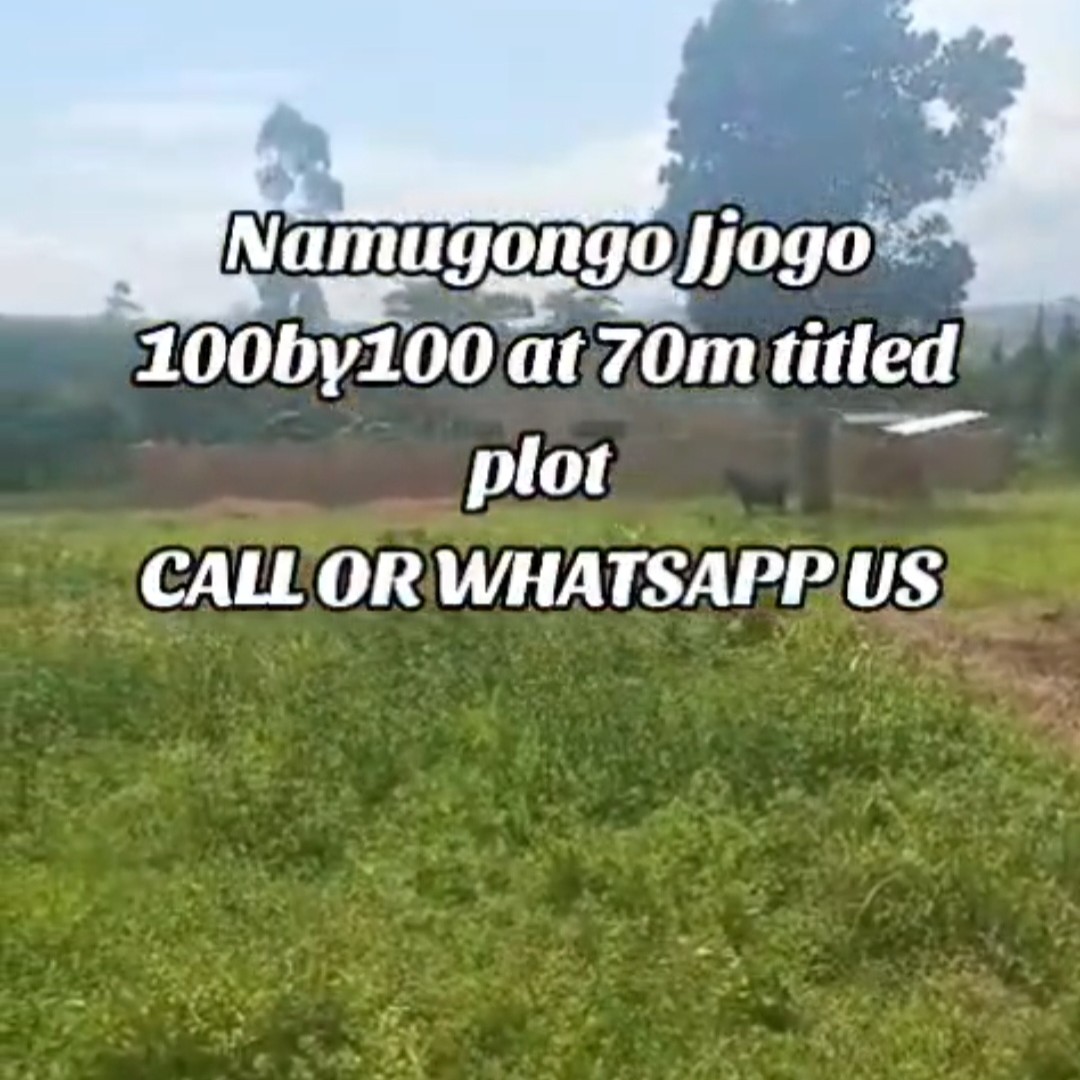 Plot in namugongo jjogo.100by 100feets
tittled plot.slightly negotiable
