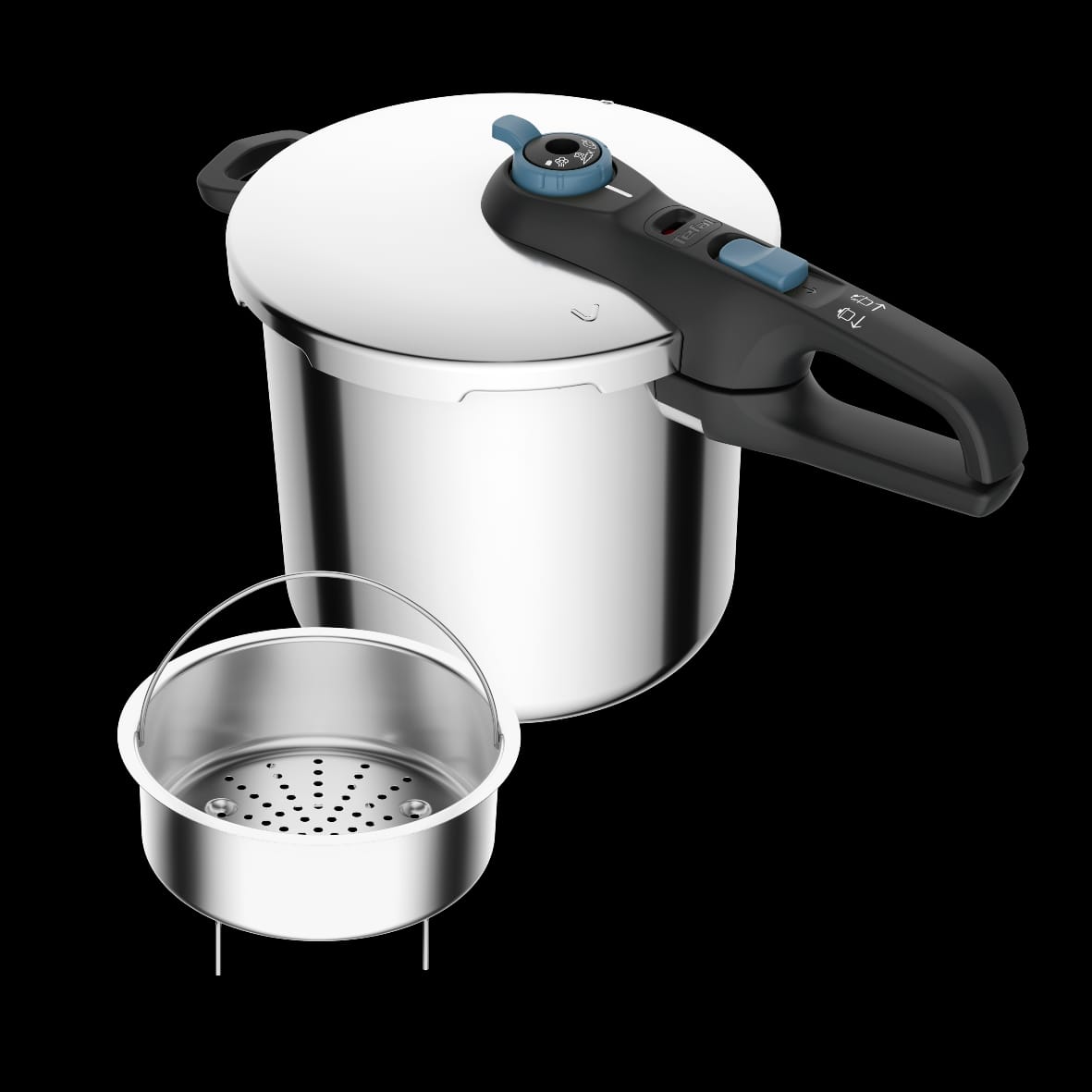 TEFAL 8ltr stainless steel secure trendy induction with steam